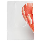 Oversized Koraal Aquarel Tulp Lente Medium Cadeauzakje (Achterkant)