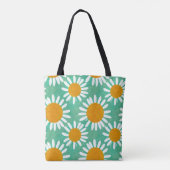 Oversized Madeliefjespatroon Tote Bag (Achterkant)