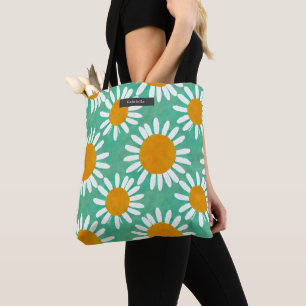 Oversized Madeliefjespatroon Tote Bag