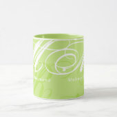 Oversized Monogram Printed-All-Over Limoen Mok (Midden)