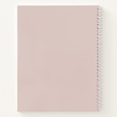 Oversized Monogrammed Initials Roze Notebook Notitieboek (Achterkant)
