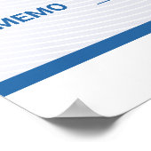 Oversized promotiecheque met bedrijfslogo poster (Hoek)