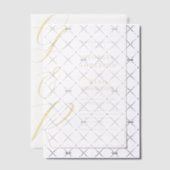 Oversized Script Monogram Wedding Vellum Uitnodigingen (Offset (Uitnodiging))