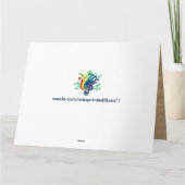 Oversized Serenade van groep, viool en muziek Kaart (Achterkant)