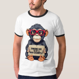 Oversized -shirt I Funny Monkey Graphic T-shirt