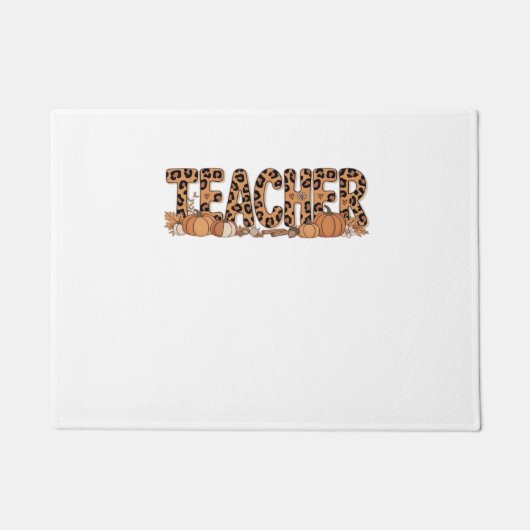 Oversized T-shirt voor leerkrachten Deurmat (Voorkant)