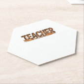 Oversized T-shirt voor leerkrachten Kartonnen Onderzetters (Schuin)