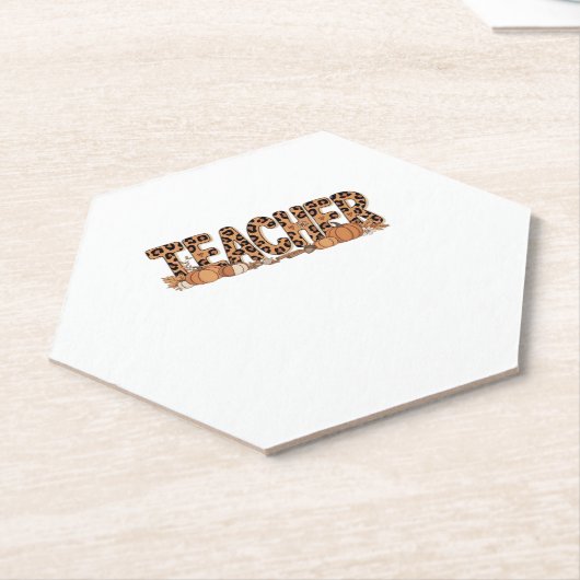 Oversized T-shirt voor leerkrachten Kartonnen Onderzetters (Schuin)