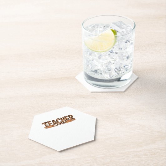 Oversized T-shirt voor leerkrachten Kartonnen Onderzetters (Insitu)