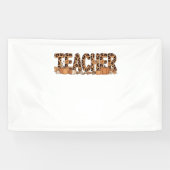 Oversized T-shirt voor leerkrachten Spandoek (Horizontaal)