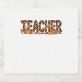 Oversized T-shirt voor leerkrachten Sparkling Wijnetiket (Enkel label)