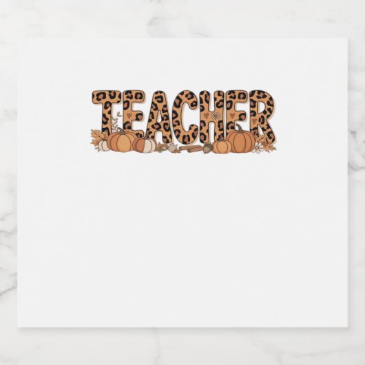 Oversized T-shirt voor leerkrachten Sparkling Wijnetiket (Enkel label)