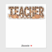 Oversized T-shirt voor leerkrachten Sticker (Vel)