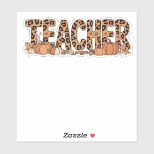 Oversized T-shirt voor leerkrachten Sticker (Vel)