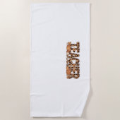 Oversized T-shirt voor leerkrachten Strandlaken (Voorkant)