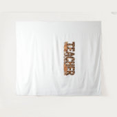 Oversized T-shirt voor leerkrachten Wandkleed (Voorkant (horizontaal))