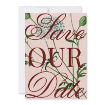 Oversized Vintage Bloemachtige Bewaar De Datum