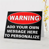 Oversized waarschuwingsbord voor klanten Groet Kaart (Gele Bloem)