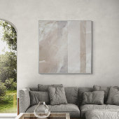 Oversized zachte neutrale pastelstreep Art Print