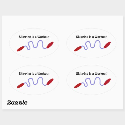 Overslaan is een uitwerkingspraktijk ovale sticker (Vel)