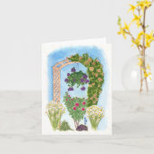 Overspannen Latwerk Kaart (Gele Bloem)