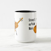 Overspannen op viool mok (Midden)