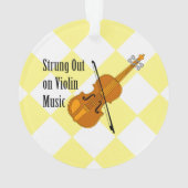 Overspannen op viool ornament (achterkant)