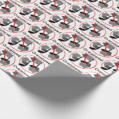 Overspeelde gerecycleerde muziek cadeaupapier (Hoek)