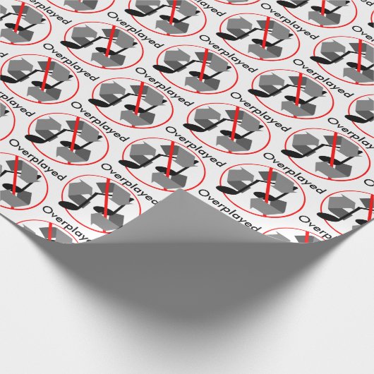 Overspeelde gerecycleerde muziek cadeaupapier (Hoek)