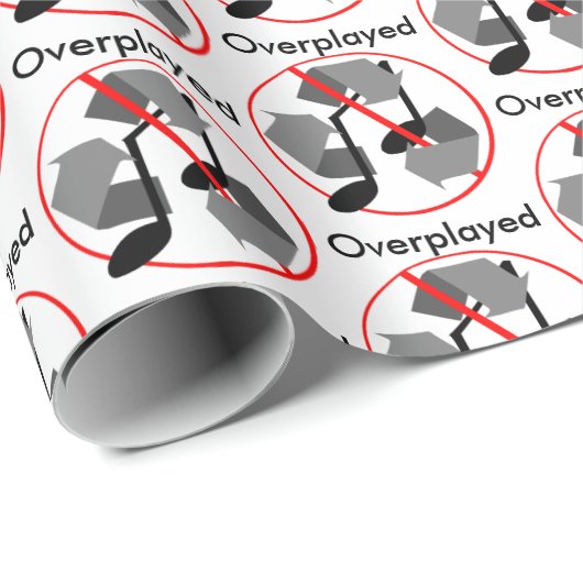 Overspeelde gerecycleerde muziek cadeaupapier (Rol Hoek)