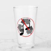 Overspeelde gerecycleerde muziek glas (Voorkant)