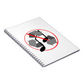 Overspeelde gerecycleerde muziek notitieboek (Rechterzijde)