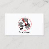 Overspeelde gerecycleerde muziek visitekaartje (Voorkant)