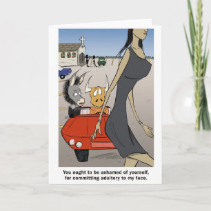 Overspel in je hart. kaart