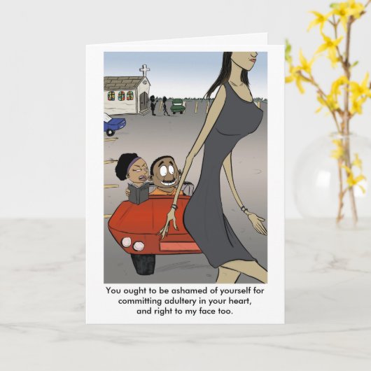 Overspel in je hart kaart (Gele Bloem)