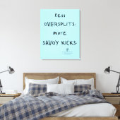 Oversplits vs. Savoy Kicks AK Blue Canvas Afdruk (Insitu (Slaapkamer))