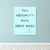 Oversplits vs. Savoy Kicks AK Blue Canvas Afdruk (Insitu (Houten vloer))