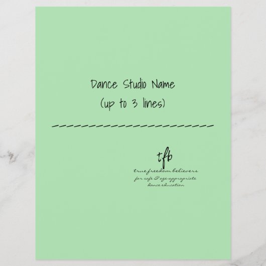 Oversplits vs. Savoy Kicks Celadon Flyer (Achterkant)