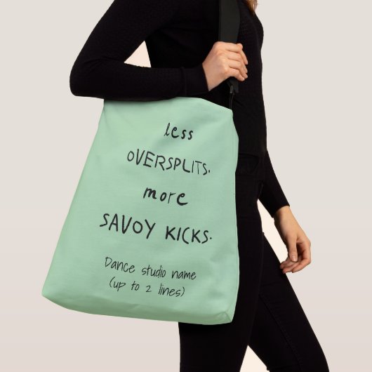 Oversplits vs. Savoy Kicks Studio Celadon Crossbody Tas (Dichtbij)