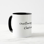 Overspoeld met charisma Mok (Voorkant links)