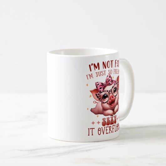 Overspoeld met schattigheid Mok (Voorkant rechts)