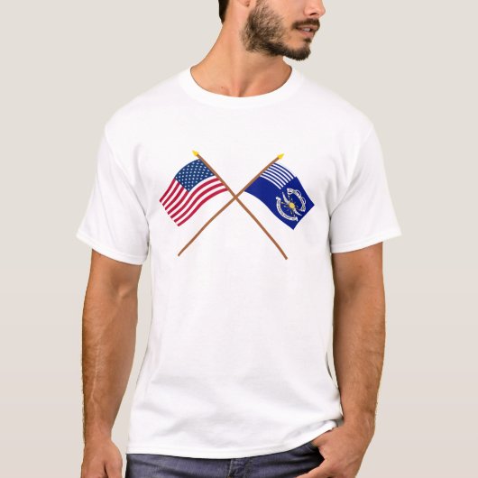 Overspoelde Amerikaanse en 2e Regiment Light Drago T-shirt (Voorkant)