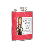 Overstap Koffie dit is een taak voor alcoholfles Heupfles (Rechts)