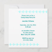 Overstapkaartenvliegtuig Blauwgroen Kaart (Achterkant)