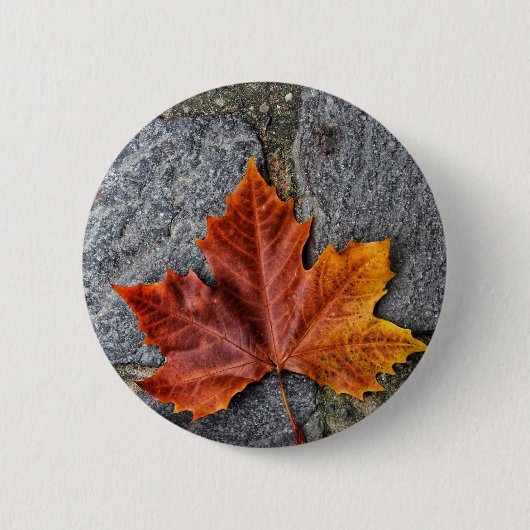 "Overstappen in herfst" Ronde Button 5,7 Cm (Voorkant)