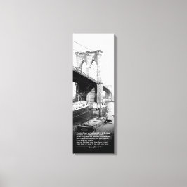 Oversteek Brooklyn Veerboot Walt Whitman Canvas Afdruk