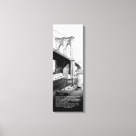Oversteek Brooklyn Veerboot Walt Whitman Canvas Afdruk (Voorkant)