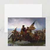 Oversteek Delaware 1776: Generaal George Washingto Briefkaart (Voorkant / Achterkant)