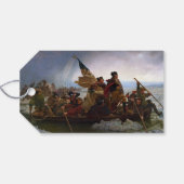 Oversteek Delaware 1776: Generaal George Washingto Cadeaulabel (Achterkant Horizontaal)