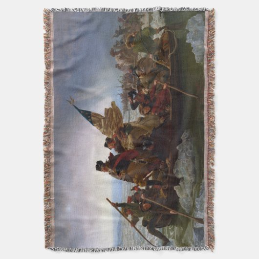 Oversteek Delaware 1776: Generaal George Washingto Deken (Voorkant Verticaal)